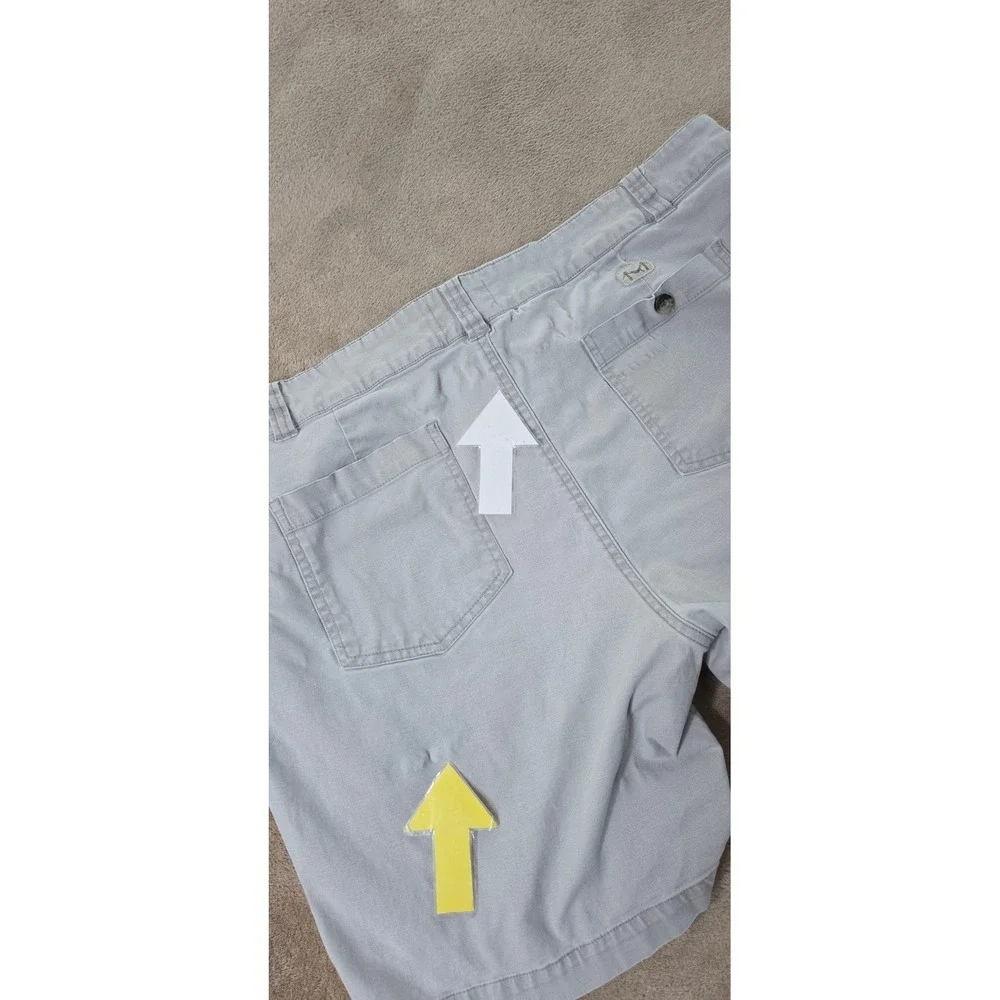 Marine Layer shorts Mens size 38 light blue Chino button pocket performance
